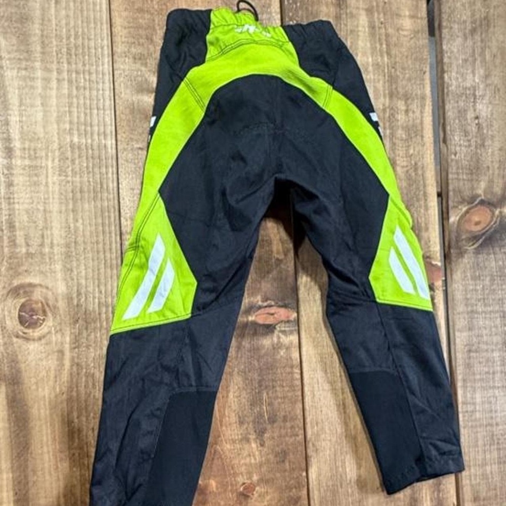 Thor Motocross Riding Pants Youth 22 Black Hi-Vis Yellow MX Dirt Bike ATV - Picture 6 of 6